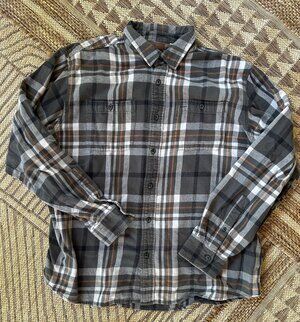 Mens Woolrich Flannel Shirt Size XXL